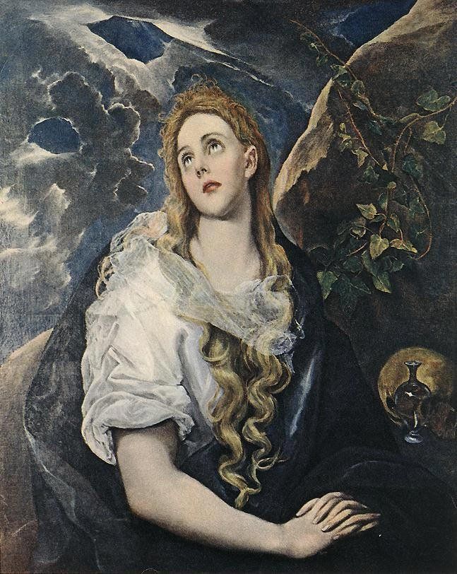 Unknown Saint Mary Magdalene By El Greco